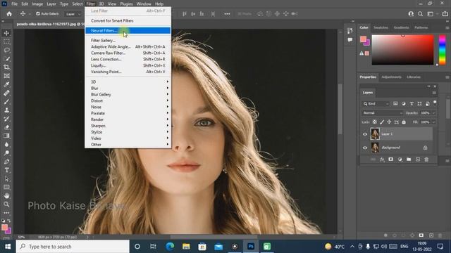how to straighten hair in Photoshop | Adobe Photoshop cc 2022 Tutorial смотреть онлайн