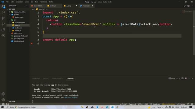 Event Handling In React Js || EXCELLENT CODE WITH AJ смотреть онлайн