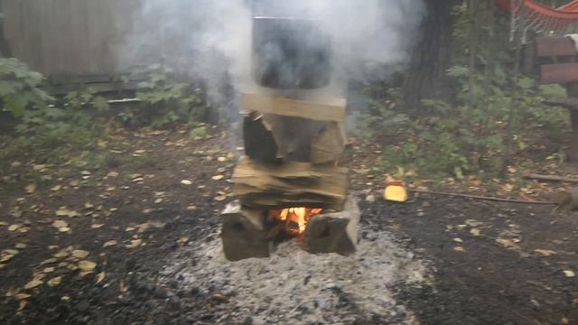 Розжиг костра с одной спички смотреть онлайн