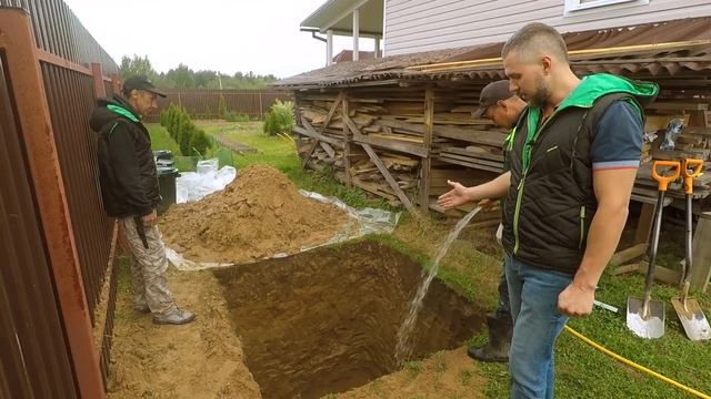 Монтаж септика Евролос БИО 4 и системы водоснабжения в деревне Костуя смотреть онлайн