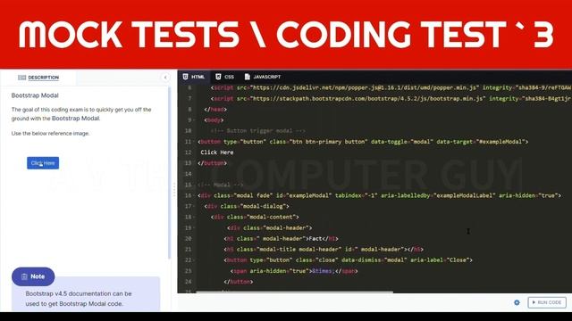 Mock Tests | Coding Test 3 | Bootstrap Modal | AYTCG | #nxtwave #ccbp смотреть онлайн