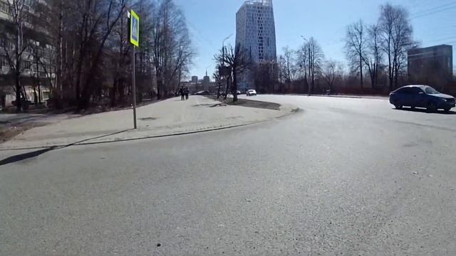 ???велопрогулка от буммаша до болота. стабилизация на экшн-камере YI LITE Ижевск 17 04 2021??? смотреть онлайн
