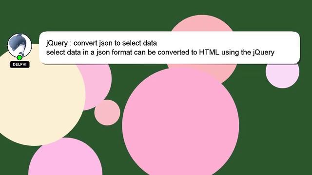 jQuery : convert json to select data смотреть онлайн
