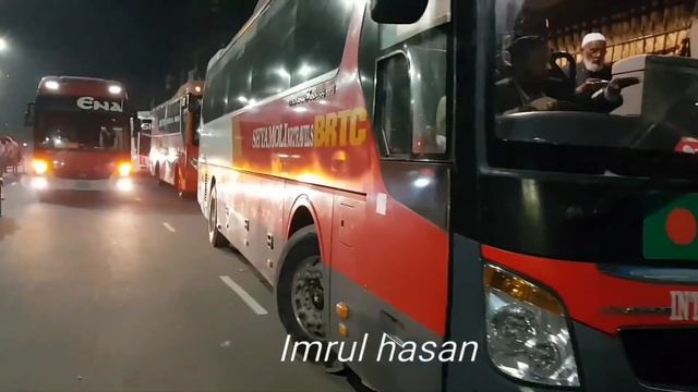 VOLVO, SCANIA, MAN, HYUNDAI buses are roaming at Arambagh Bus point | Luxurious buses of Bangladesh смотреть онлайн