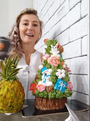 МК  ?Зефирный десерт в стакане + ЦВЕТЫ из ЗЕФИРА   от @vitalija_cake