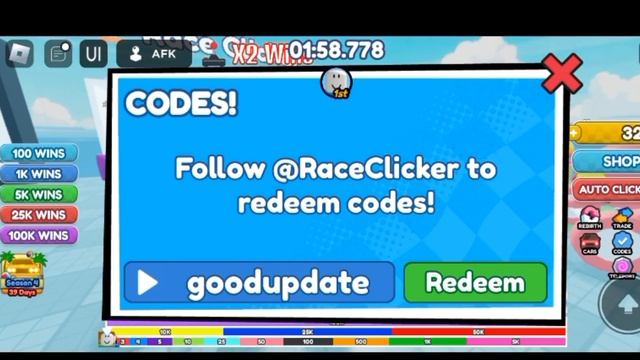 [EVENT]?RACE CLICKER CODES 2023 (August) - RACE CLICKER CODES - ROBLOX RACE CLICKER CODES смотреть онлайн