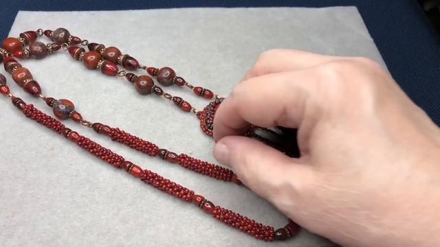 Красная ЯШМА. Чёрный АГАТ. Украшения для Юлии из Воскресенска. Часть 4. смотреть онлайн