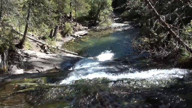 Первый водопад на Шинке. Сверху. смотреть онлайн