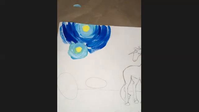 Единорог, гуашь, 7+ смотреть онлайн