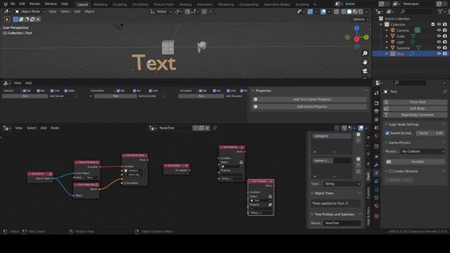 [UPBGE 3.0] Node logic Editor( Global Value) смотреть онлайн