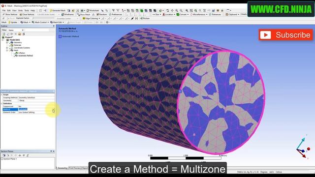 ✅ #ANSYS MESHING - Multizone+Inflation+Face Meshing - Tutorial смотреть онлайн