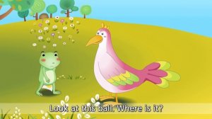 The Green Frog - Where is it? (In/On/Under) - English animated story for Kids