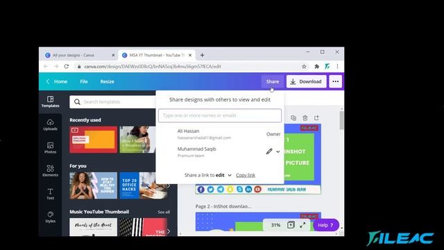 How to Share designs from one Canva account to another | FileAC смотреть онлайн