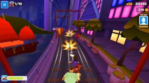 Subway Surfers #24 Китайское обновление: Брендон в Гонконге на новых сёрф досках! На весь экран