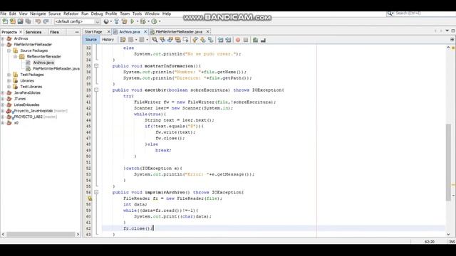 File, FileWriter y FileReader Java смотреть онлайн