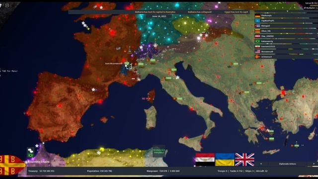 Greece conquers the Continents and forms the Macedonian Empire | Roblox Rise of Nations смотреть онлайн