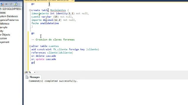 tutorial sql server entrega #4 Creacion de claves foreneas con transact sql смотреть онлайн