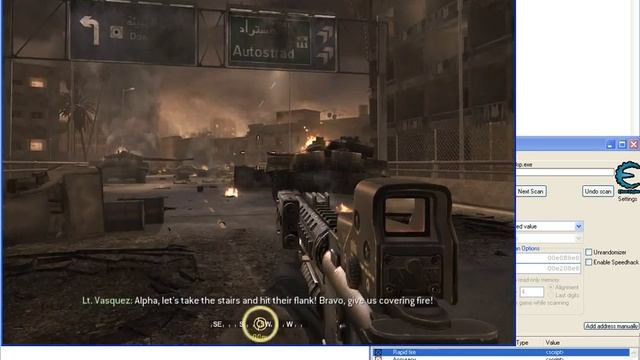 COD4: Some weapon upgrades with Cheat Engine смотреть онлайн
