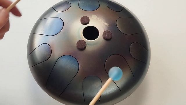 Двусторонний глюкофон PENTAPHONE 30 см, 11+10 лепестков Celtic Minor / Lydian, художественный обжиг смотреть онлайн