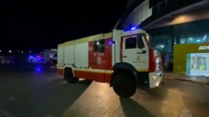 Пожар в ТЦ "Виктория" в Калининграде. Видео МЧС.