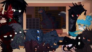 Kaiju React to LG vs Ultima vs Shin Godzilla by Pivot Master (Ft. Elizabeth The Dark Red Dragon)