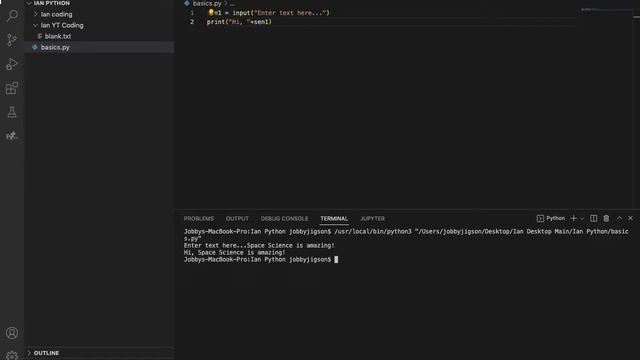 Introduction to Python - Basic Commands (Part 1) - Ian Jobby 2 смотреть онлайн