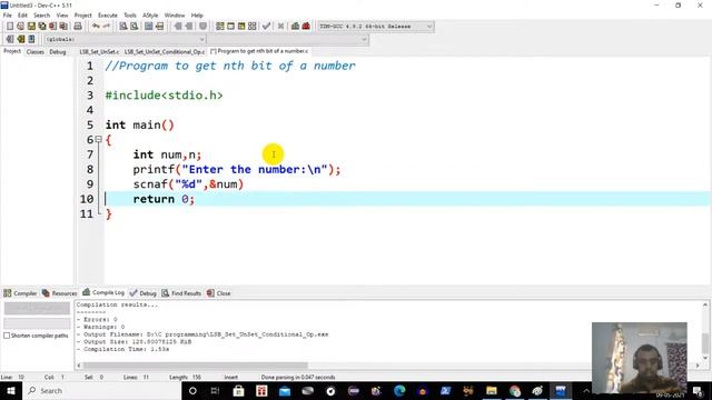 Program to get nth bit of a number | Bitwise Operator смотреть онлайн