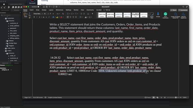 Week 3 MySQL course, Inner Joins and selects смотреть онлайн
