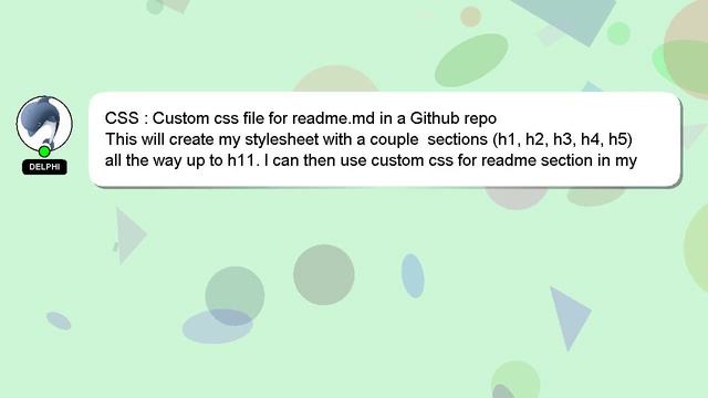CSS : Custom css file for readme.md in a Github repo смотреть онлайн