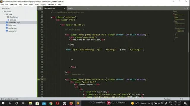 How to make & Design Social Media Home page Layout with Bootstrap | Learn PHP with Coriowood смотреть онлайн