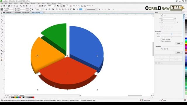 Creating Pie Charts in CorelDraw смотреть онлайн