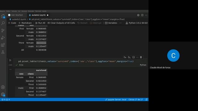 Aula sobre Ciência de dados - brincando com o pandas смотреть онлайн