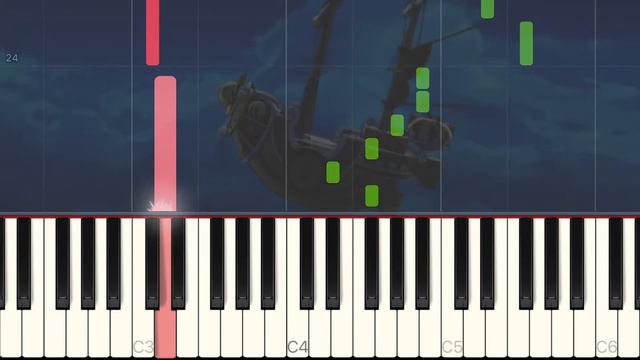 Jungle P - ONE PIECE [Piano Tutorial] смотреть онлайн
