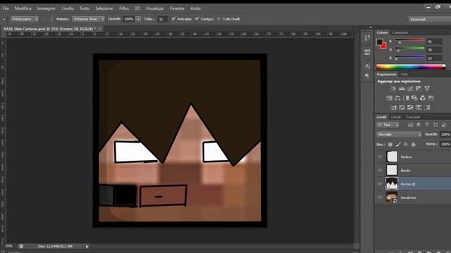 SpeedArt Minecraft Cartoon Skin #3 [Herobrine] смотреть онлайн