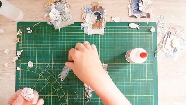 Мастер-класс или видео о том, как я создавала морскую серию атс. Tutorial. Скрапбукинг. смотреть онлайн