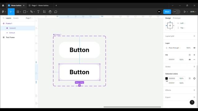 How to make an effect when hovering a button in a figma? | Web design lessons смотреть онлайн