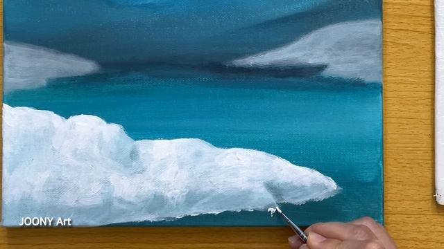 Drawing A Cute Penguin / Acrylic Painting For Beginners