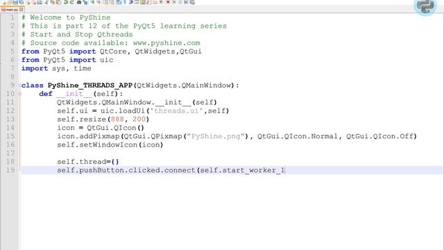 Working with Qthreads: PyQt5 tutorial - Part 12 смотреть онлайн