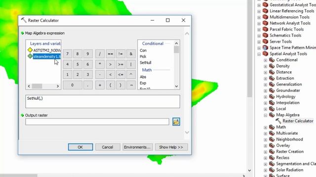 how to setnull 0 values from Ratser Dataset in ArcGIS смотреть онлайн
