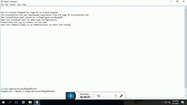 #iLearnULearn; Installing MongoDB for Sage X3 смотреть онлайн