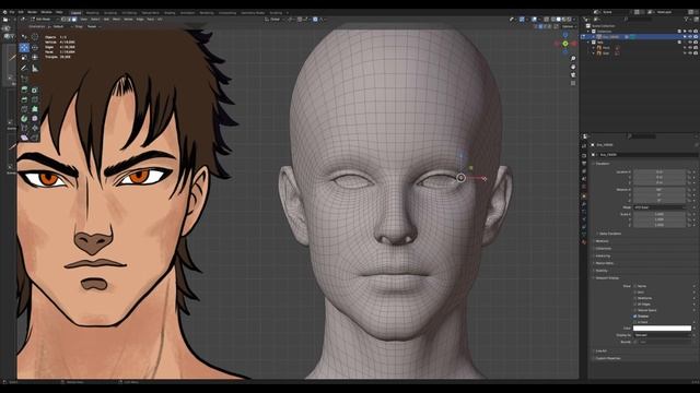 Anime Character Sculpting in Blender 3d смотреть онлайн