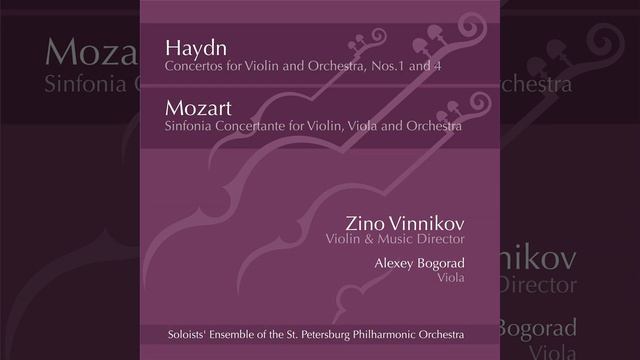Violin Concerto in C Major, Hob. VIIa No. 1: I. Allegro moderato смотреть онлайн