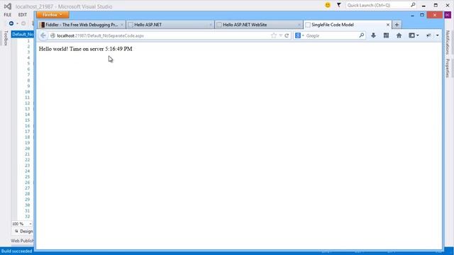 Видео курс ASP.NET Базовый курс. Урок 1. Введение в ASP.NET