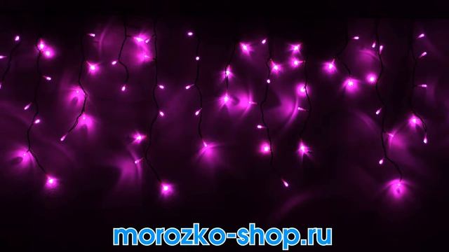 Гирлянда СВЕТОВАЯ БАХРОМА, 240 розовый LED, 4,9x0,5м, черный провод, ip44, Beauty Led PIL240-11-2P смотреть онлайн