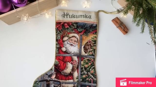 Мои вышитые работы к Новому Году и Рождеству смотреть онлайн