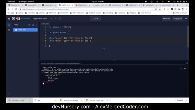 AM Coder - Programming in Raku #2 - do blocks, given blocks, enums смотреть онлайн