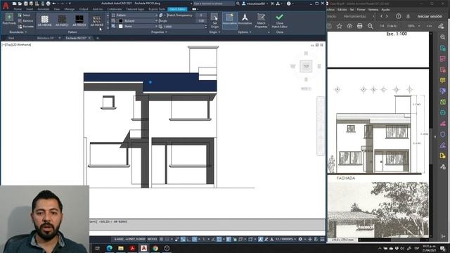 Tutorial AutoCAD dibujar alzado o fachada | Proyecto arquitectónico paso a paso #10 смотреть онлайн