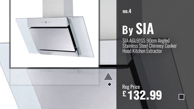 Top 10 Angled Hoods [2018]: SIA EAG91BL 90cm Black Angled Glass Chimney Cooker Hood Kitchen смотреть онлайн