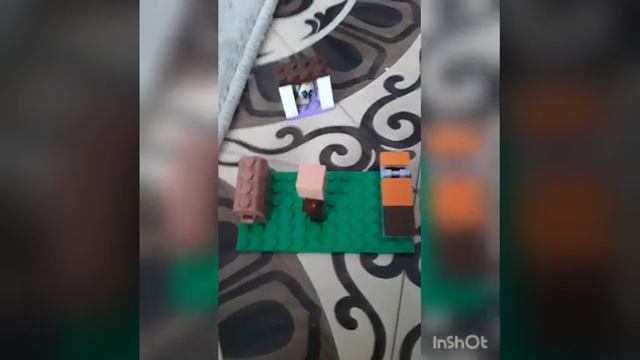 \\Лего майнкрафт// Житель строит дом Lego in maincraft vilager bild house смотреть онлайн